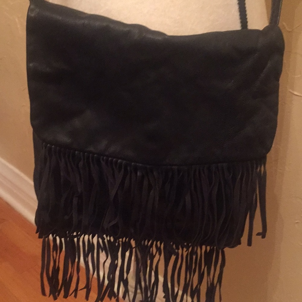 Sorpresa! Leather boho fringe bag